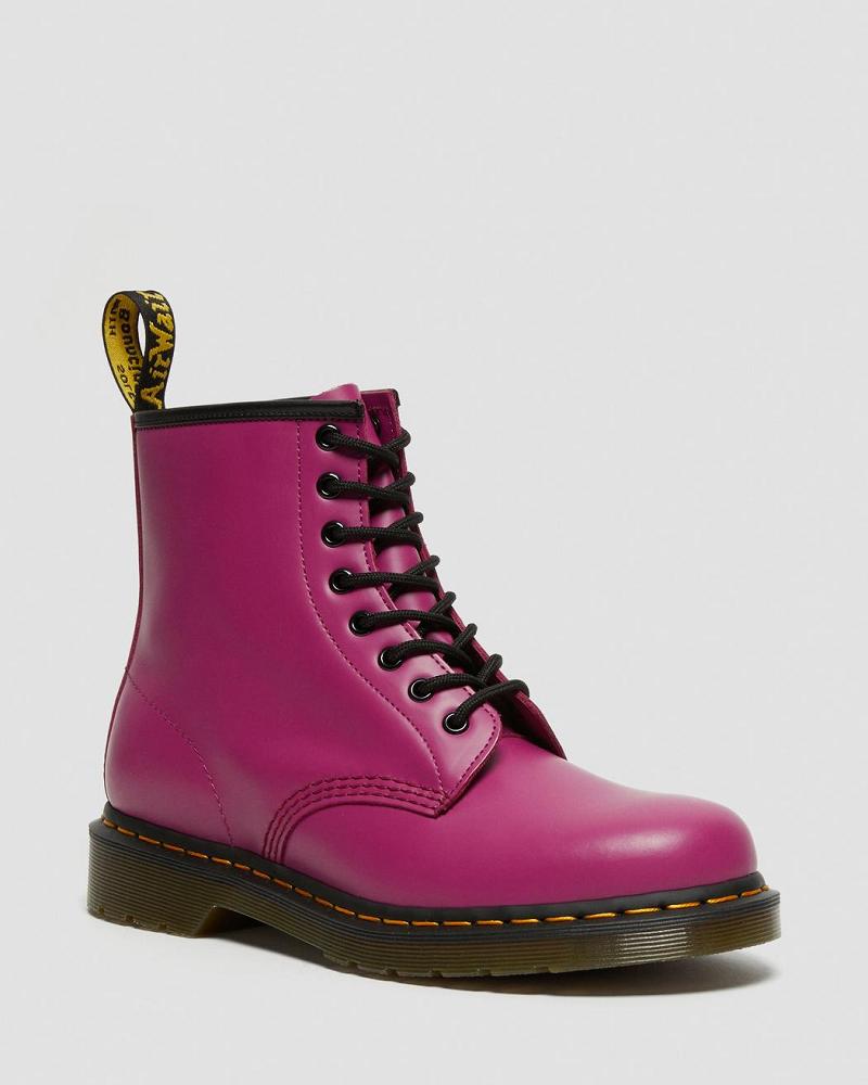 Botas con Cordones Dr Martens 1460 Smooth Cuero Hombre Rosas | MX 278XYU